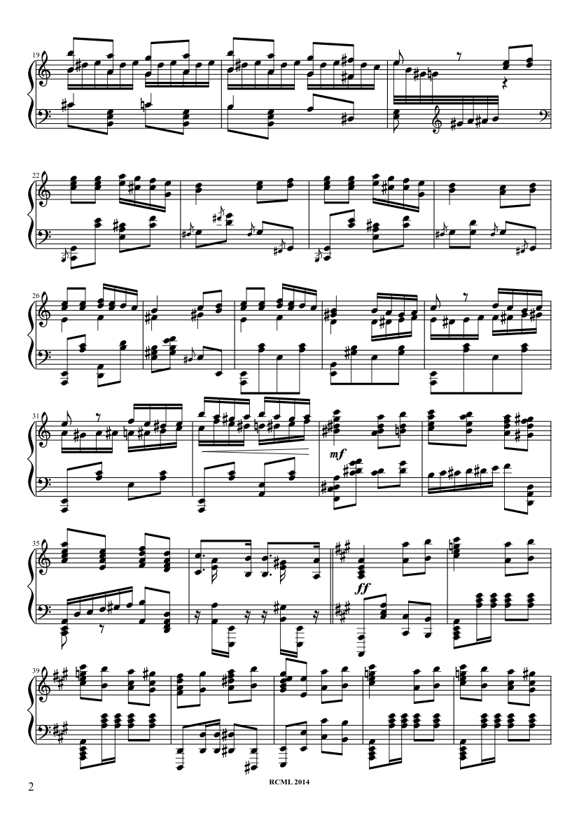 Volodos Turkish March - piano sheet music page 2