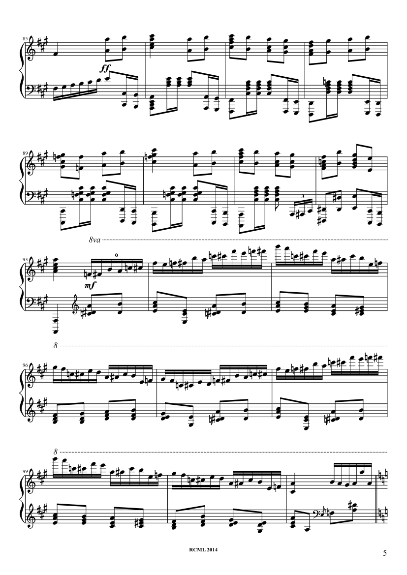 Volodos Turkish March - piano sheet music page 5