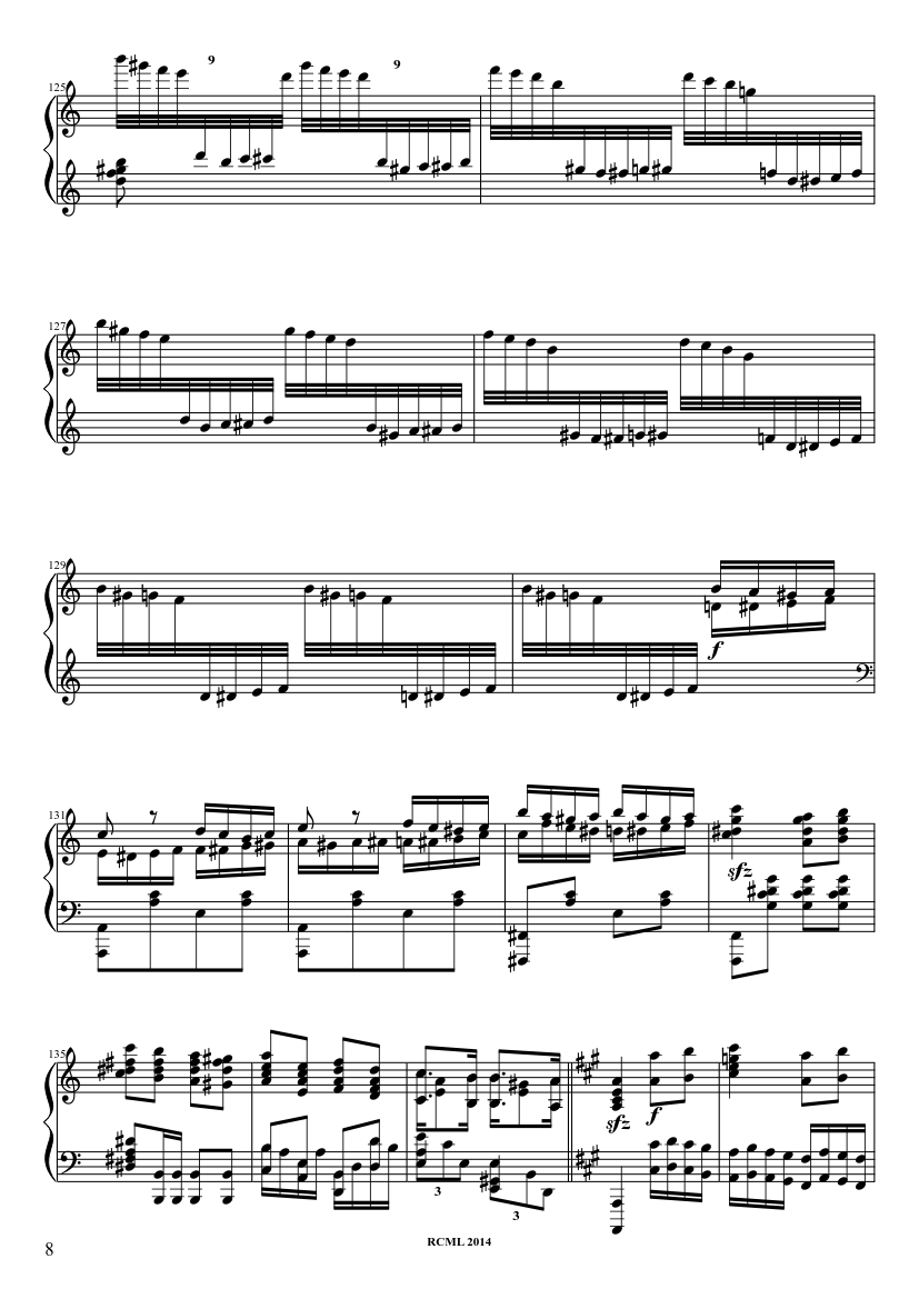 Volodos Turkish March - piano sheet music page 8