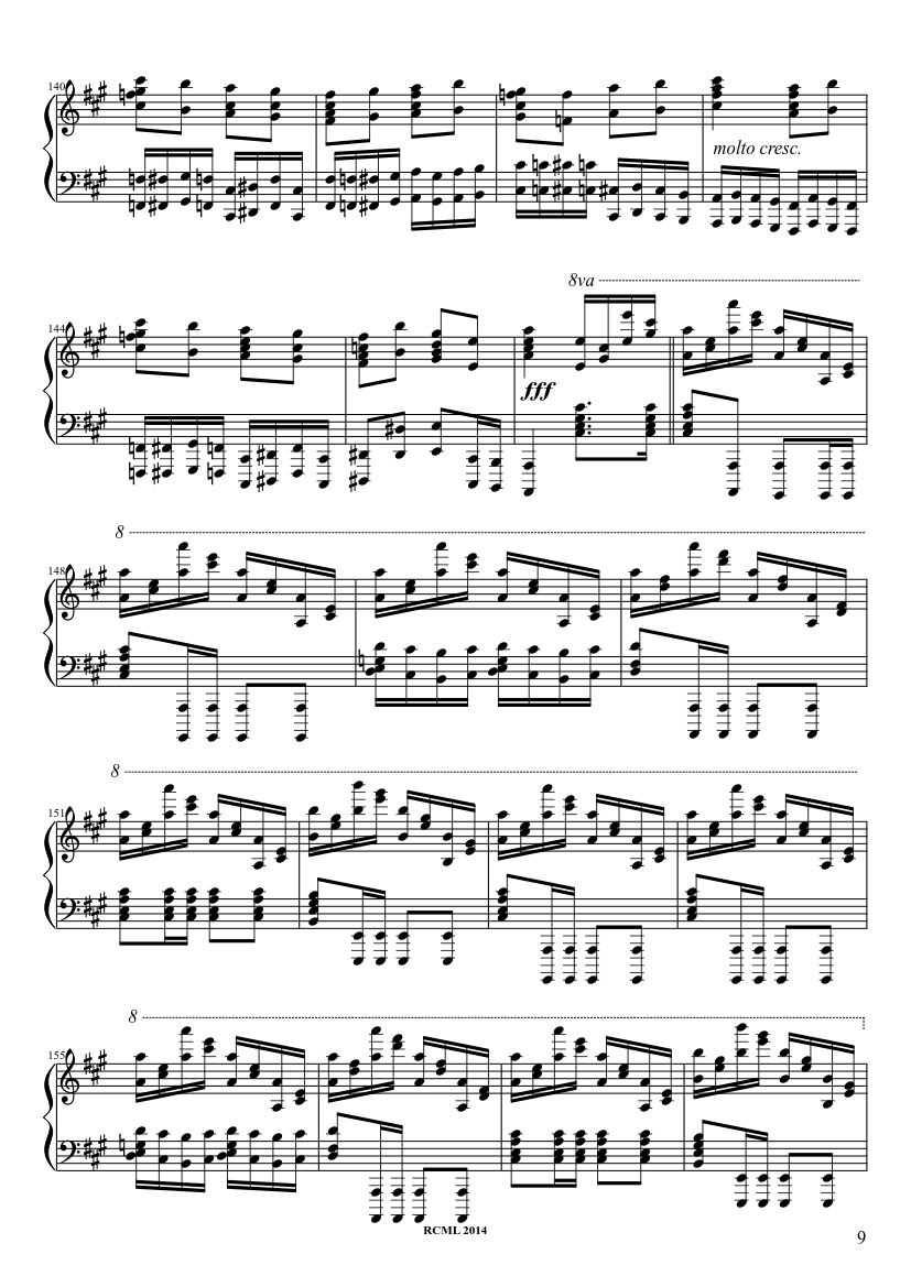 Volodos Turkish March - piano sheet music page 9